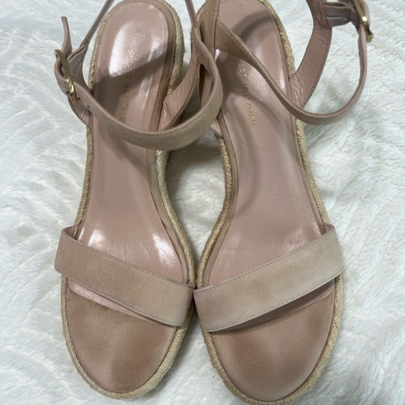 Stuart Weitzman Teddi Espadrille Wedge Sandals – Size 8.5 – EUC - Picture 4 of 13